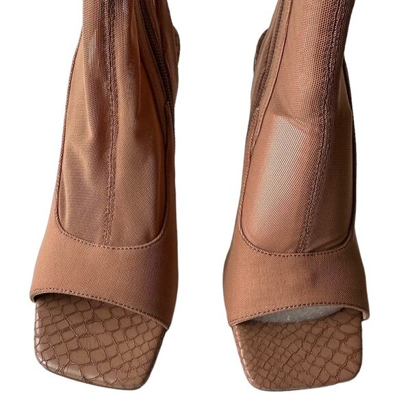 Steve Madden Boots Beverley Blush Mesh Nude Pink Over Knee Boot Women's Size 6 - Picture 4 of 11